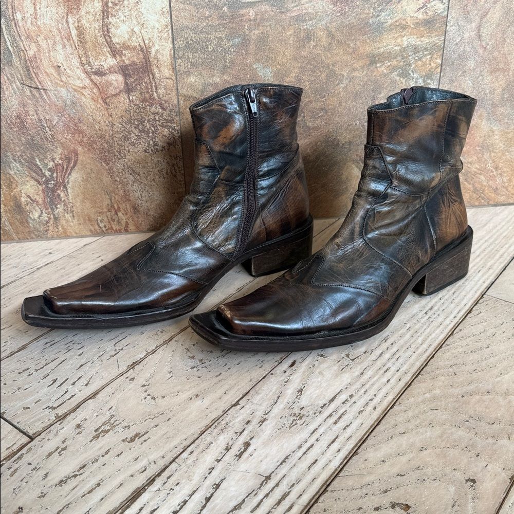 JAPE made in Italy, Stylish Men's Leather Boots / Sz.40/US 7/7.5